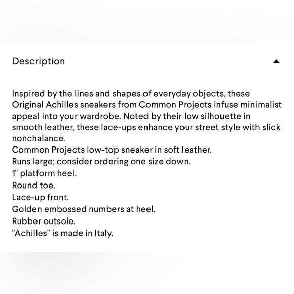 Common Projects white achilles leather low top sneakers size 42 - Picture 8 of 8